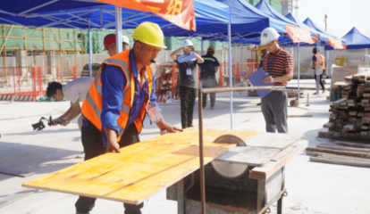 江門市江海區舉行第一屆建筑工匠技能競賽