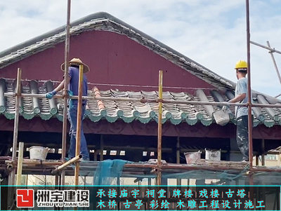 廣州水泥彩繪牌樓修建公司 寺廟建筑修建
